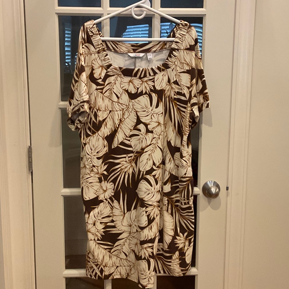 Tropical Print Dress